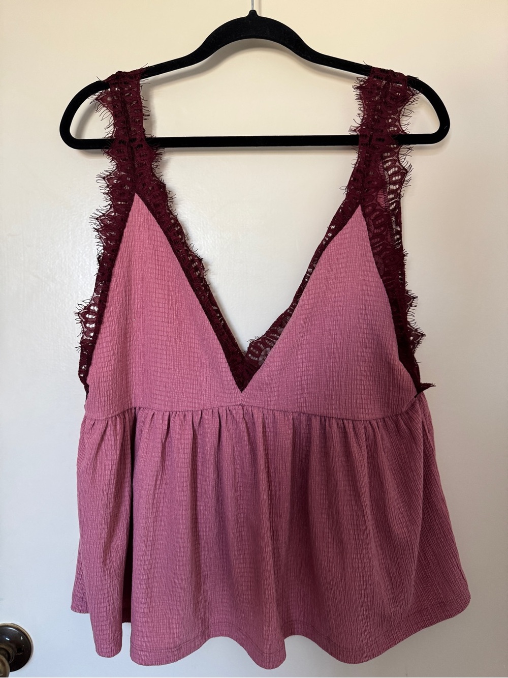 Urban Outfitters Women's Lucy Lace Babydoll Tank Top size L